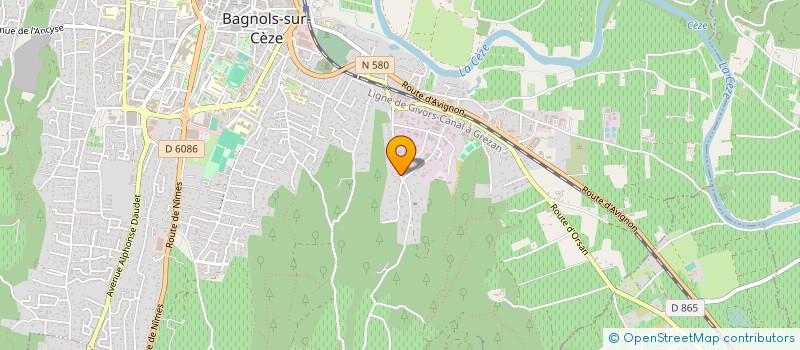 localisation de l'entreprise MADAME VERONIQUE BERNARD à BAGNOLS-SUR-CEZE