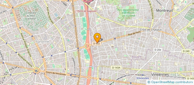 localisation de l'entreprise MADAME VERONIQUE BERNARD à MONTREUIL