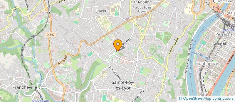 localisation de l'entreprise MADAME VERONIQUE BERNARD  SAINTE-FOY-LES-LYON