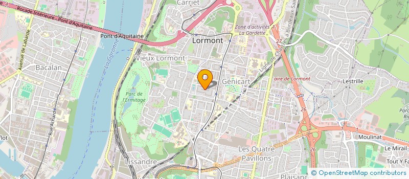 localisation de l'entreprise MADAME VERONIQUE BERRET à LORMONT