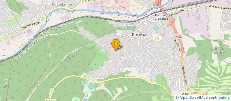 localisation de l'entreprise MADAME VERONIQUE BERTANI  ROMBAS