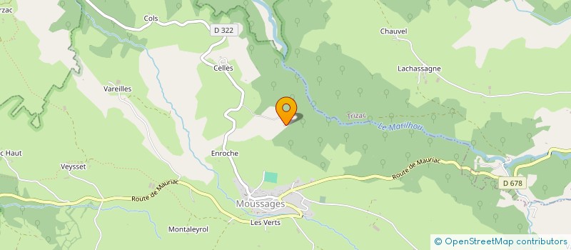 localisation de l'entreprise MADAME VERONIQUE BERTEAU à MOUSSAGES