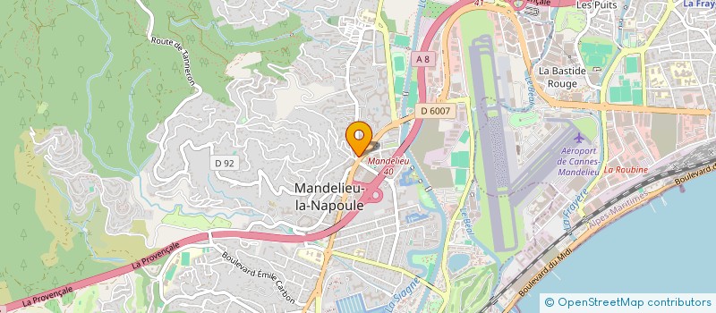 localisation de l'entreprise MADAME VERONIQUE BERTHET à MANDELIEU-LA-NAPOULE