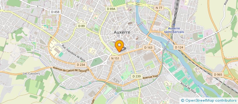 localisation de l'entreprise MADAME VERONIQUE BERTHIER à AUXERRE