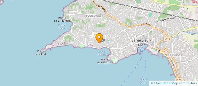 localisation de l'entreprise MADAME VERONIQUE BERTHINIER à SANARY-SUR-MER