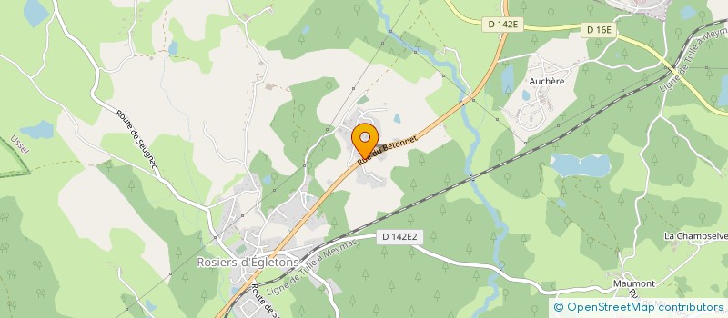 localisation de l'entreprise MADAME VERONIQUE BERTHUMEYRIE  ROSIERS-D'EGLETONS