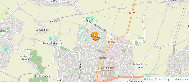 localisation de l'entreprise MADAME VERONIQUE BERTRAND  LAGORD