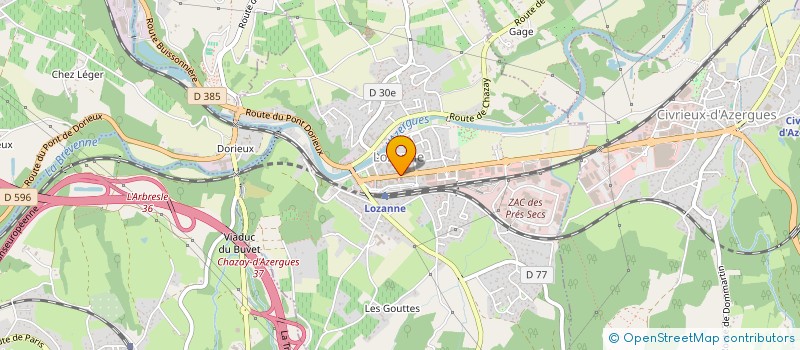 localisation de l'entreprise MADAME VERONIQUE BESANCON  LOZANNE