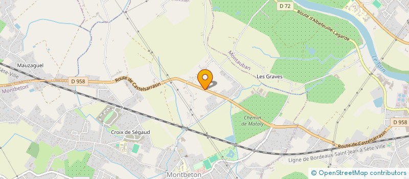 localisation de l'entreprise MADAME VERONIQUE BESSIERE  MONTBETON