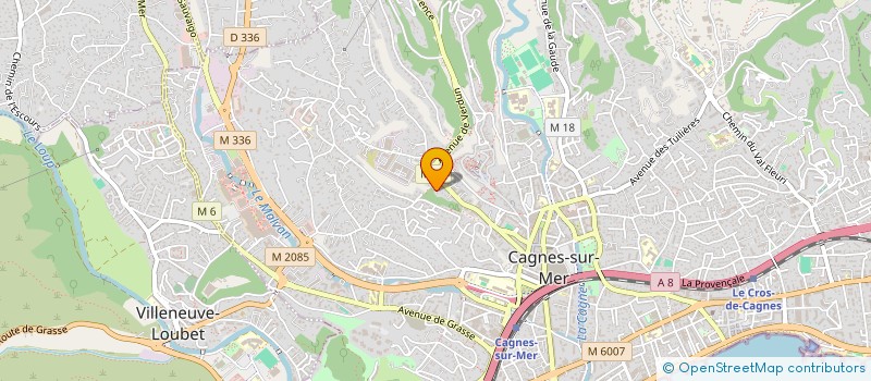 localisation de l'entreprise MADAME VERONIQUE BESSON  CAGNES-SUR-MER