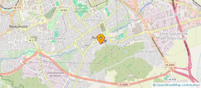 localisation de l'entreprise MADAME VERONIQUE BETHELSEIMER  AUBIERE