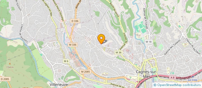 localisation de l'entreprise MADAME VERONIQUE BEUSSON à CAGNES-SUR-MER