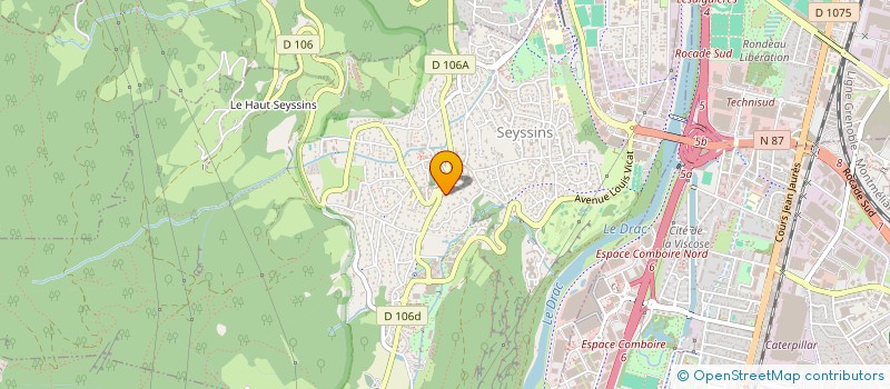 localisation de l'entreprise MADAME VERONIQUE BEYLIER à SEYSSINS