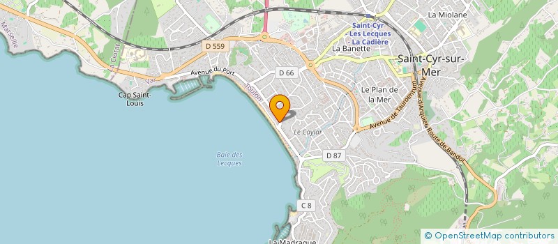 localisation de l'entreprise MADAME VERONIQUE BEYT à SAINT-CYR-SUR-MER