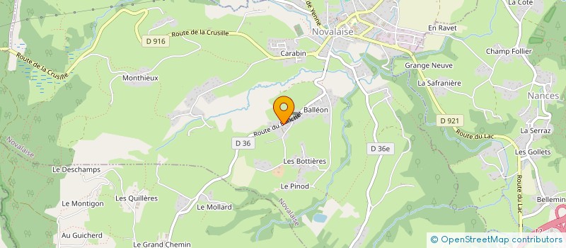 localisation de l'entreprise MADAME VERONIQUE BIANCHI  NOVALAISE