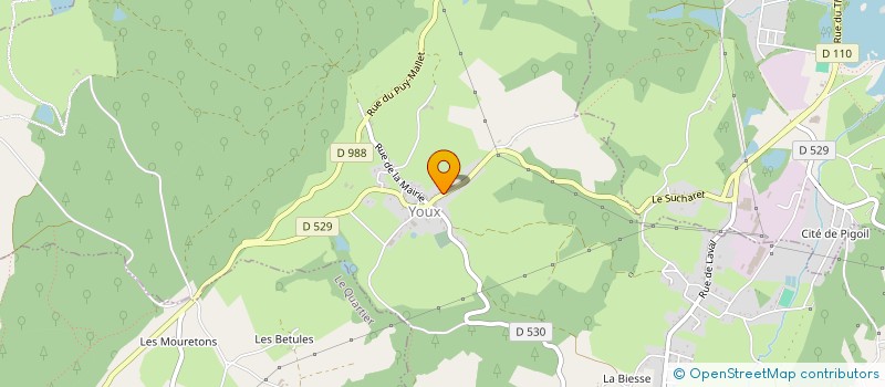 localisation de l'entreprise MADAME VERONIQUE BICHARD à YOUX