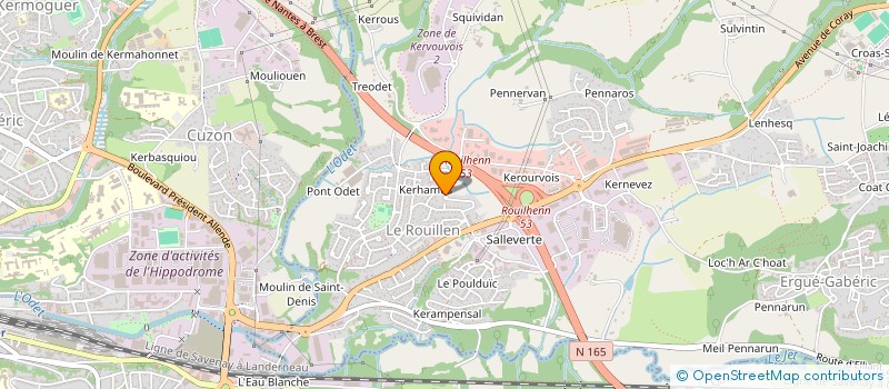 localisation de l'entreprise MADAME VERONIQUE BIDEAU  ERGUE-GABERIC