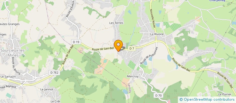 localisation de l'entreprise MADAME VERONIQUE BILLARD  LENTILLY