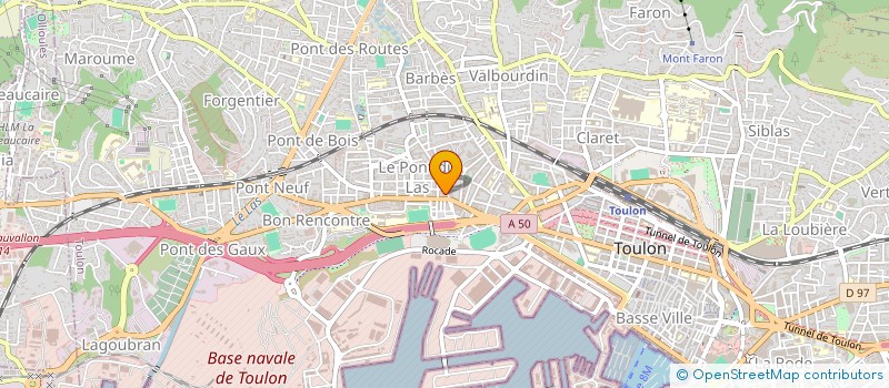 localisation de l'entreprise MADAME VERONIQUE BILLAULT  TOULON