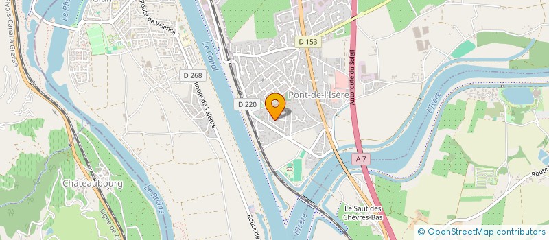 localisation de l'entreprise MADAME VERONIQUE BILLON  PONT-DE-L'ISERE