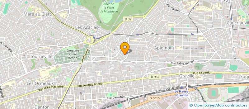 localisation de l'entreprise MADAME VERONIQUE BIODORE  LE HAVRE