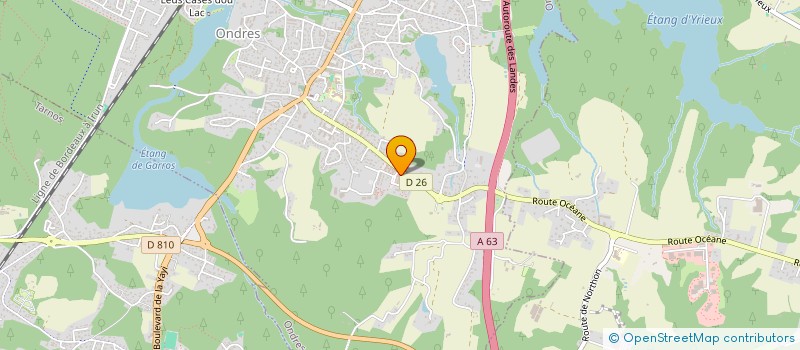 localisation de l'entreprise MADAME VERONIQUE BIRAMBEAU à ONDRES