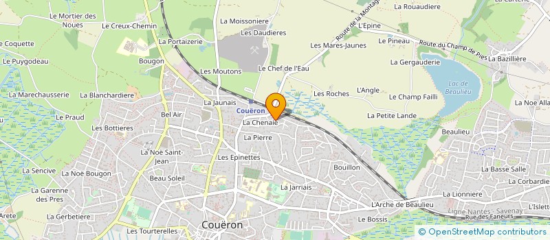 localisation de l'entreprise MADAME VERONIQUE BITON à COUERON