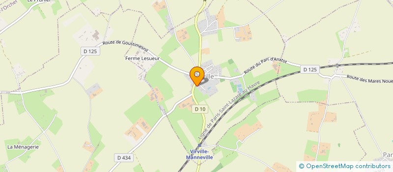 localisation de l'entreprise MADAME VERONIQUE BIZET  VIRVILLE