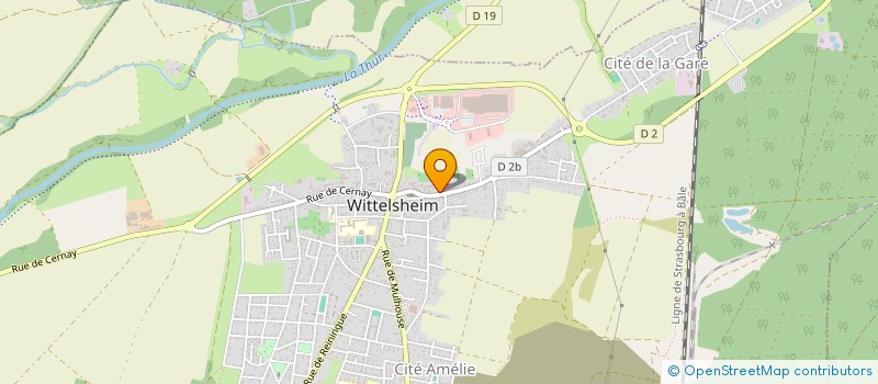 localisation de l'entreprise MADAME VERONIQUE BLAGOJEVIC  WITTELSHEIM