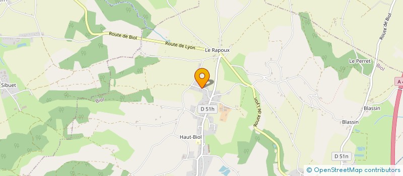 localisation de l'entreprise MADAME VERONIQUE BLANC-MATHIEU  BIOL