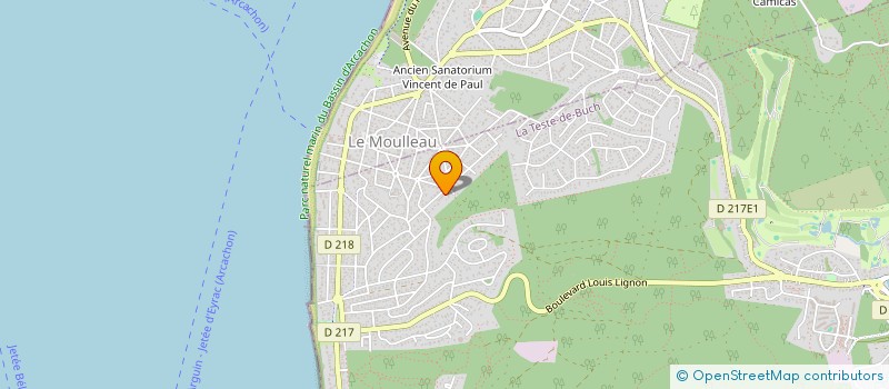 localisation de l'entreprise MADAME VERONIQUE BLANCHARD à LA TESTE-DE-BUCH