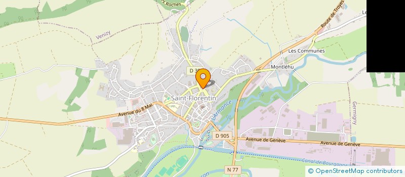 localisation de l'entreprise MADAME VERONIQUE BLANCHET  SAINT-FLORENTIN