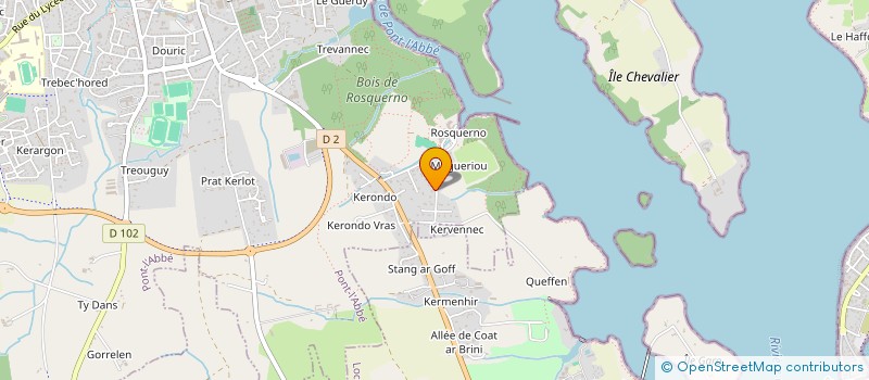 localisation de l'entreprise MADAME VERONIQUE BLANCHET  PONT-L'ABBE