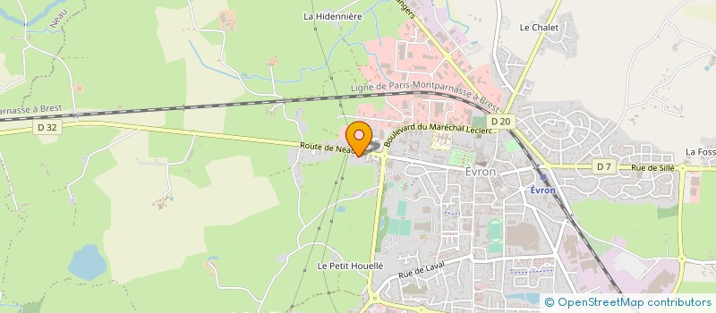 localisation de l'entreprise MADAME VERONIQUE BLANCHET  EVRON