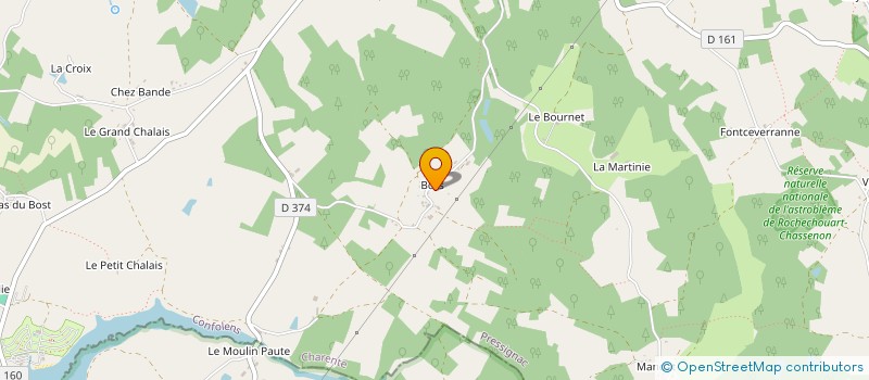 localisation de l'entreprise MADAME VERONIQUE BLANCHIN à PRESSIGNAC