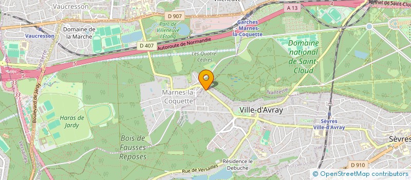 localisation de l'entreprise MADAME VERONIQUE BLANDIN  VILLE-D'AVRAY