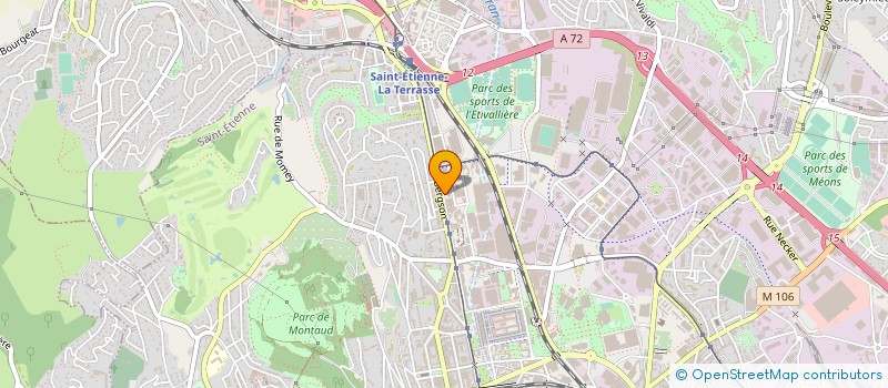 localisation de l'entreprise MADAME VERONIQUE BLAZY  SAINT-ETIENNE