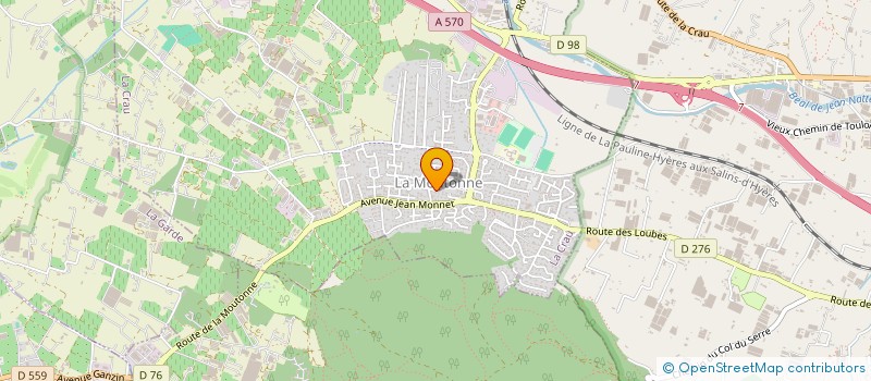localisation de l'entreprise MADAME VERONIQUE BLESSON à LA CRAU