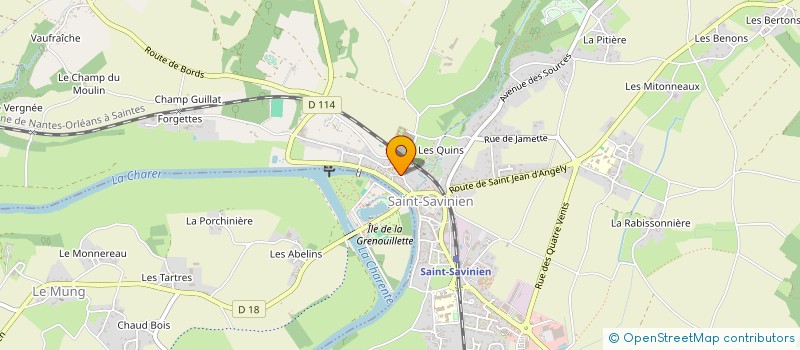 localisation de l'entreprise MADAME VERONIQUE BLOCH  SAINT-SAVINIEN