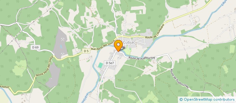 localisation de l'entreprise MADAME VERONIQUE BLONDEAU  CUBJAC-AUVEZERE-VAL D'ANS