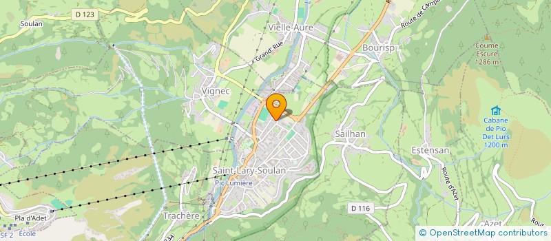 localisation de l'entreprise MADAME VERONIQUE BLUTEAU  SAINT-LARY-SOULAN