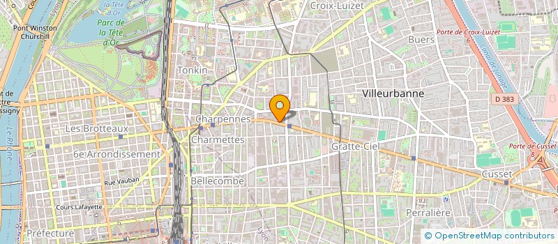 localisation de l'entreprise MADAME VERONIQUE BODENAN  VILLEURBANNE