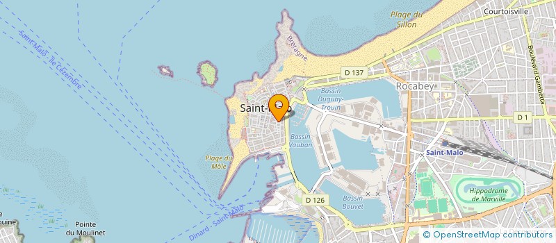 localisation de l'entreprise MADAME VERONIQUE BODIGUEL  SAINT-MALO