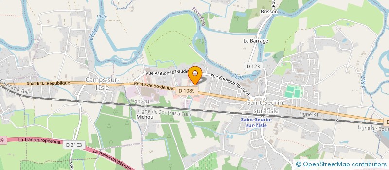 localisation de l'entreprise MADAME VERONIQUE BODIN  SAINT-SEURIN-SUR-L'ISLE