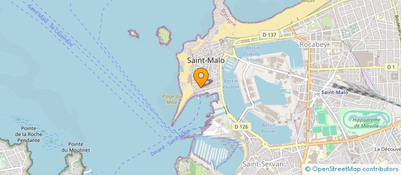 localisation de l'entreprise MADAME VERONIQUE BOILLAND  SAINT-MALO