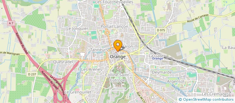 localisation de l'entreprise MADAME VERONIQUE BOLZE à ORANGE