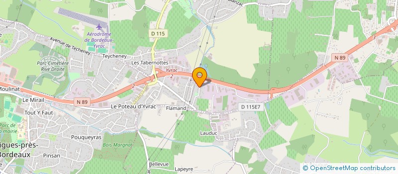 localisation de l'entreprise MADAME VERONIQUE BONDUT  YVRAC