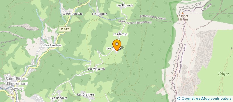 localisation de l'entreprise MADAME VERONIQUE BONELLI à SAINT-PIERRE-D'ENTREMONT