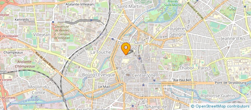 localisation de l'entreprise MADAME VERONIQUE BONGARD  RENNES