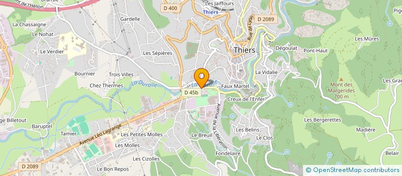 localisation de l'entreprise MADAME VERONIQUE BONGHEAT à THIERS